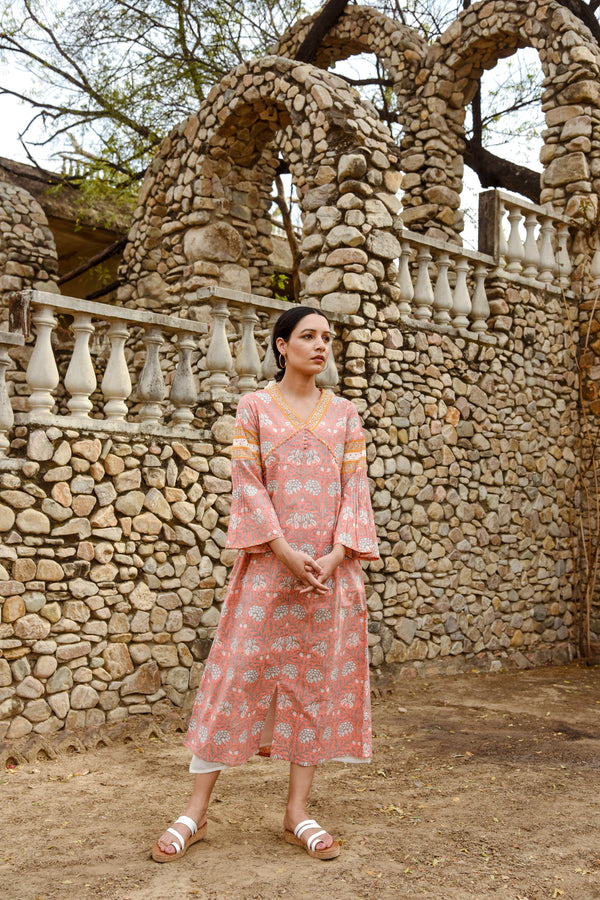 Peach bloom midi