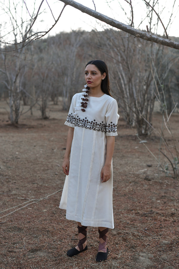 Ebony and Ivory crop layer dress
