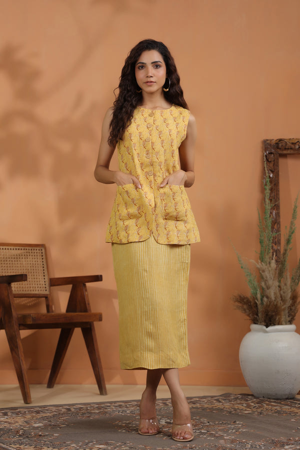 Tuscan sun pencil skirt set